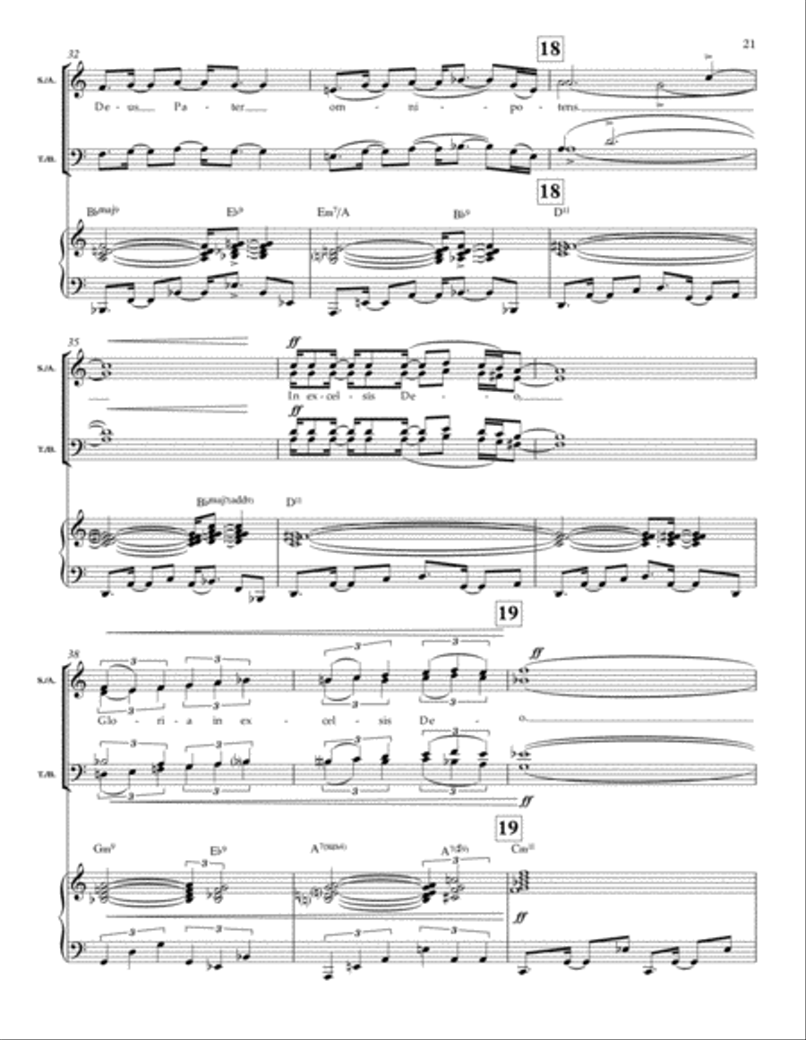 Mass in Blue 4-Part scores gallery preview page 9