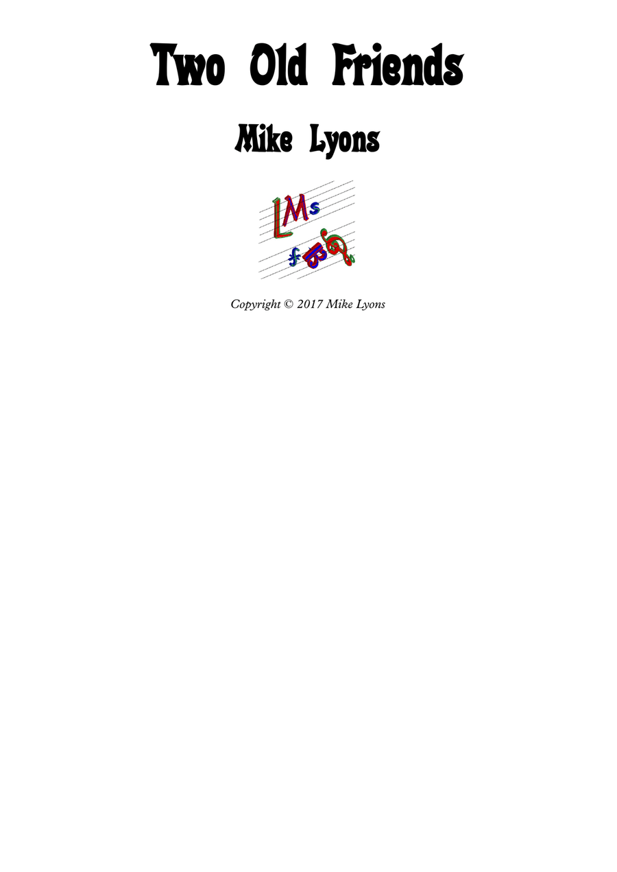 Two Old Friends - Duet for Flute and Clarinet Woodwind Duet scores gallery preview page 1
