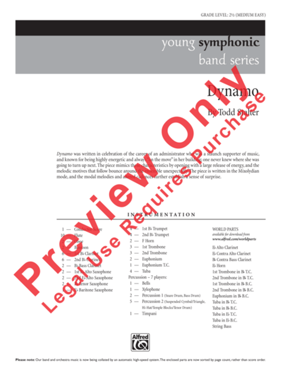 Dynamo Concert Band scores gallery preview page 2