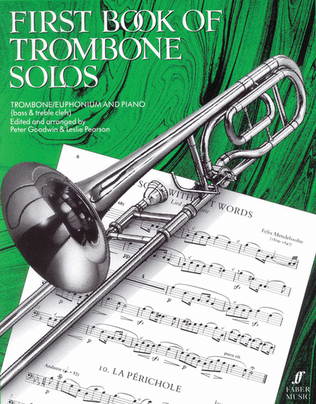 Book cover for First Book of Trombone Solos