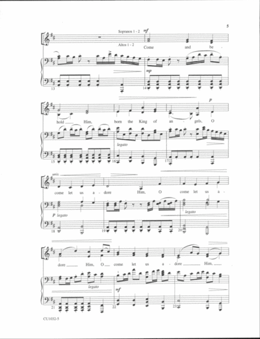 O Come, All Ye Faithful - SSAA - Forrest SSAA scores gallery preview page 4