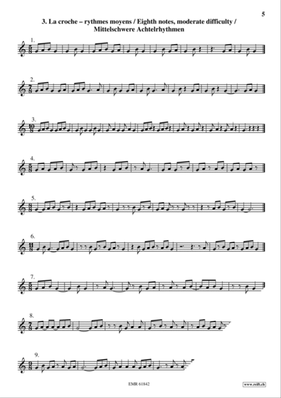 Exercices Rythmiques Volume 2 Cornet scores gallery preview page 6