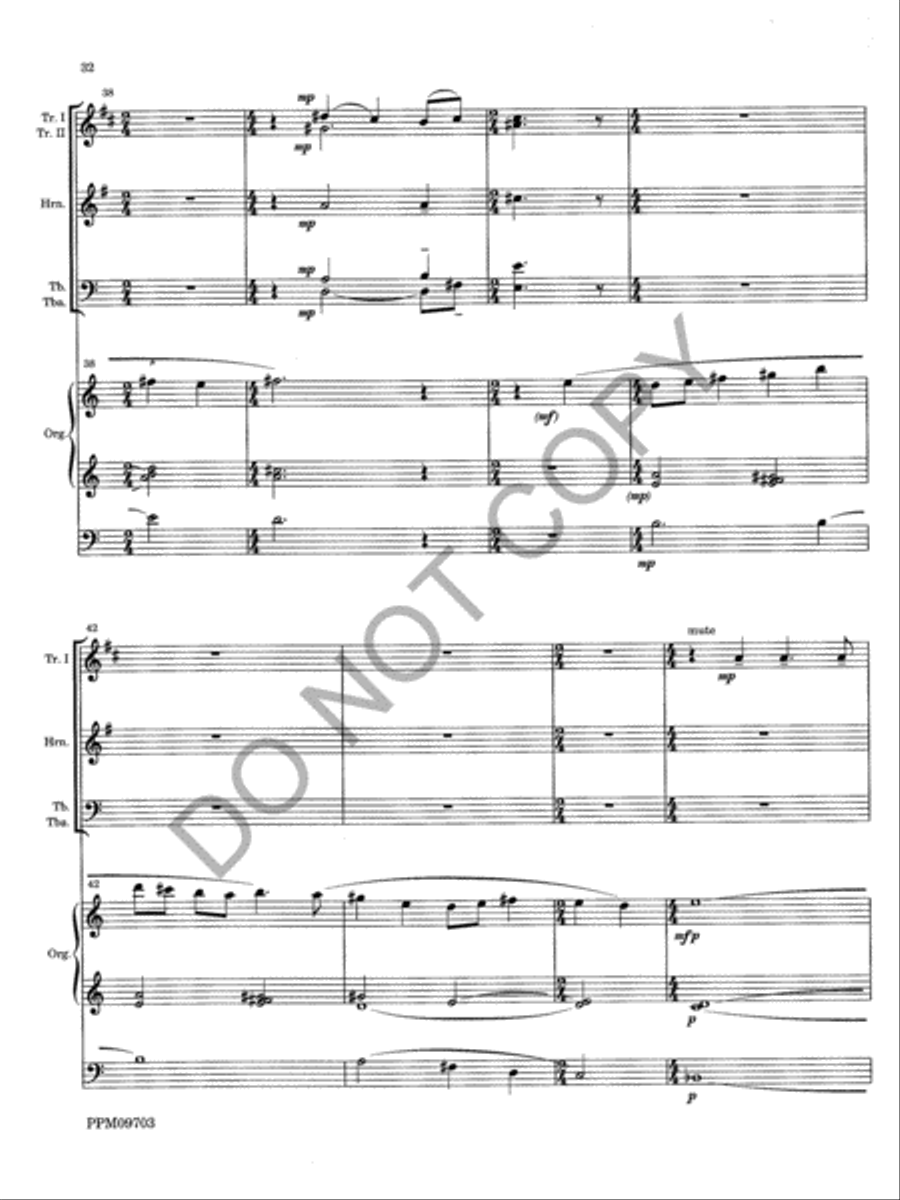 Triptych Choir scores gallery preview page 35
