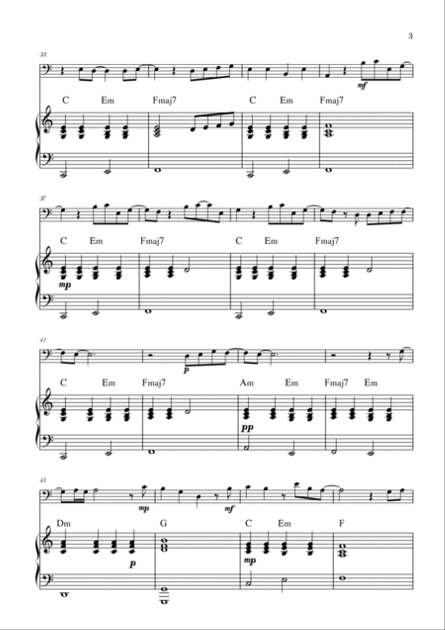 What Was I Made For? Piano scores gallery preview page 3