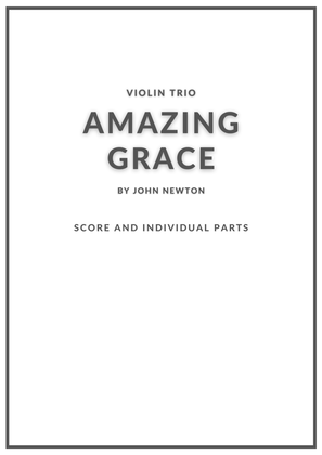 Book cover for Amazing Grace violin trio