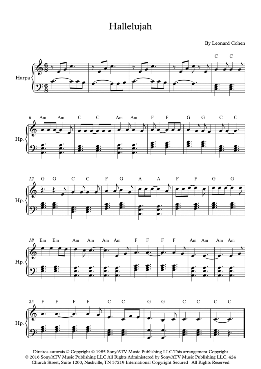Hallelujah Harp scores gallery preview page 1