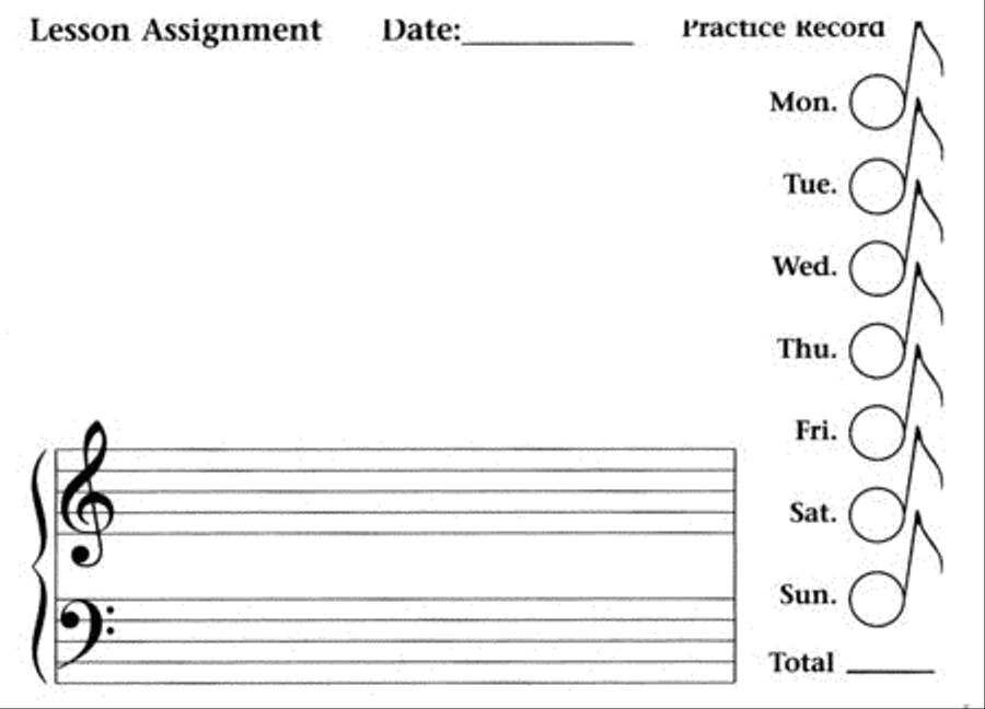 My Practice Record Piano Method scores gallery preview page 2