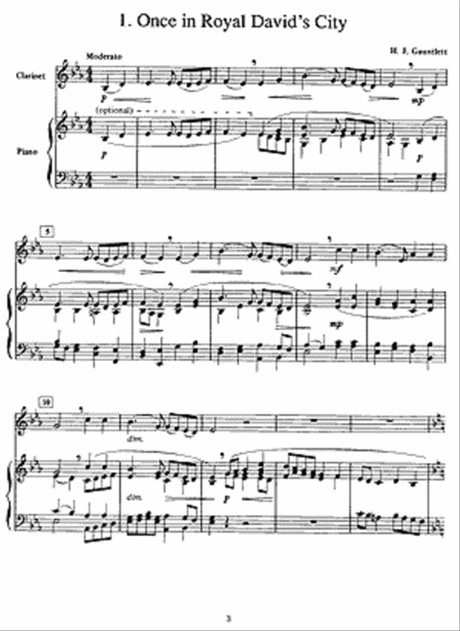 Christmas Solos for Beginning Clarinet Level 1 Clarinet scores gallery preview page 4