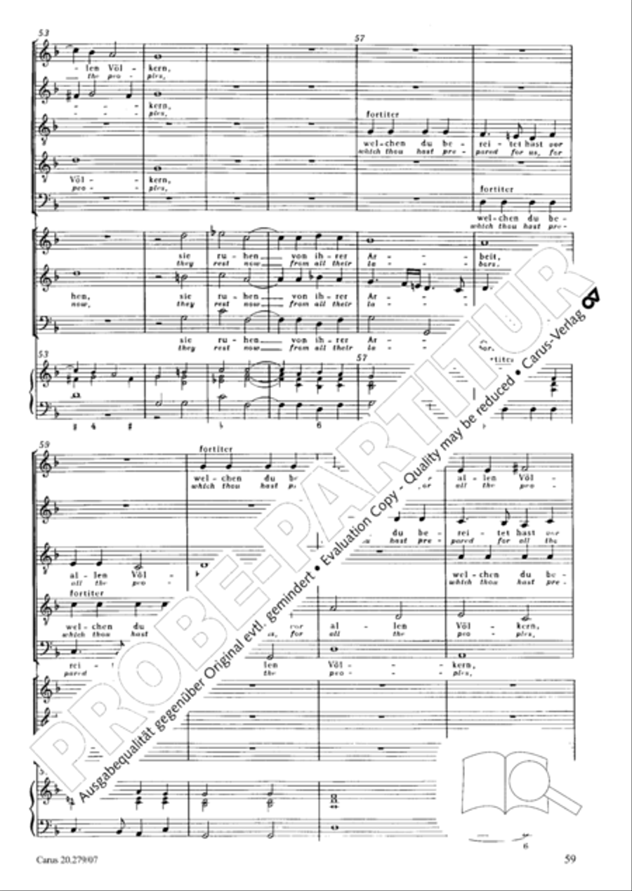 Musikalische Exequien I-III Orchestra scores gallery preview page 60