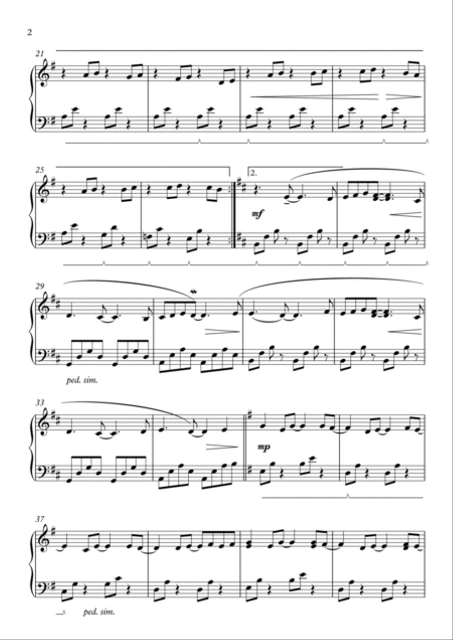Nordische Nächte (Nordic Nights) Piano Solo scores gallery preview page 2