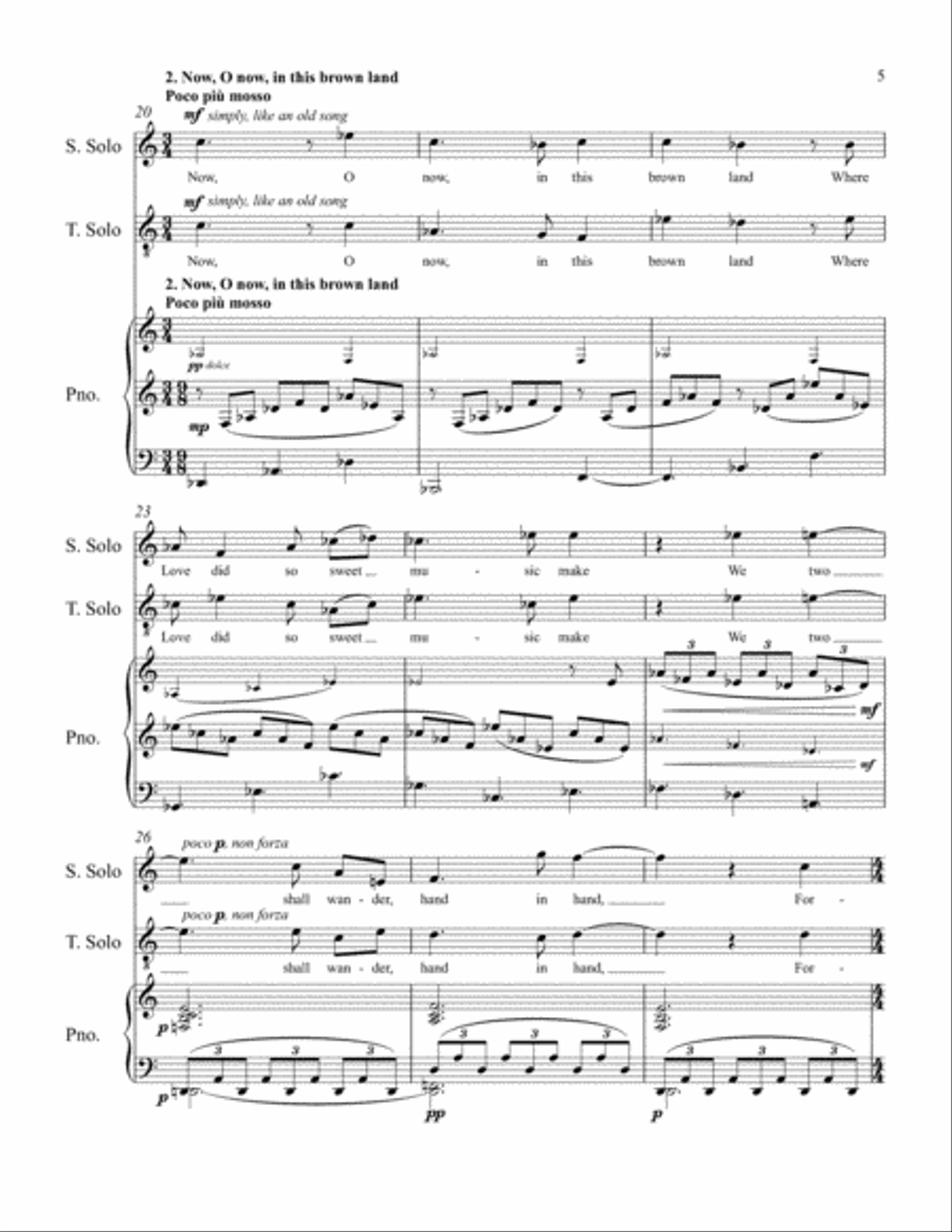 Chamber Music, Volume 3: Four Joyce Songs: Serenade in One Movement 4-Part scores gallery preview page 5