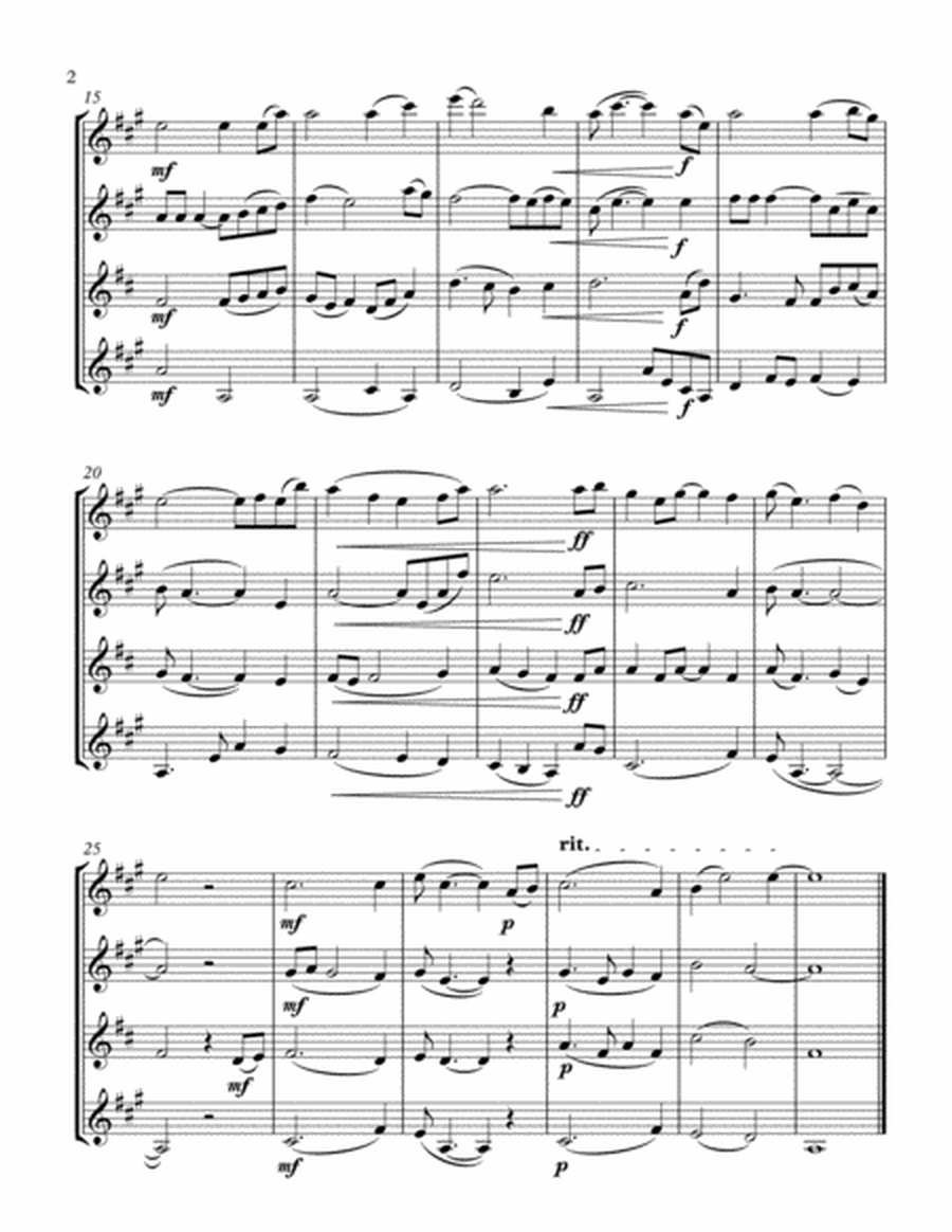 Shenandoah (Sax Quartet AATB) image number null