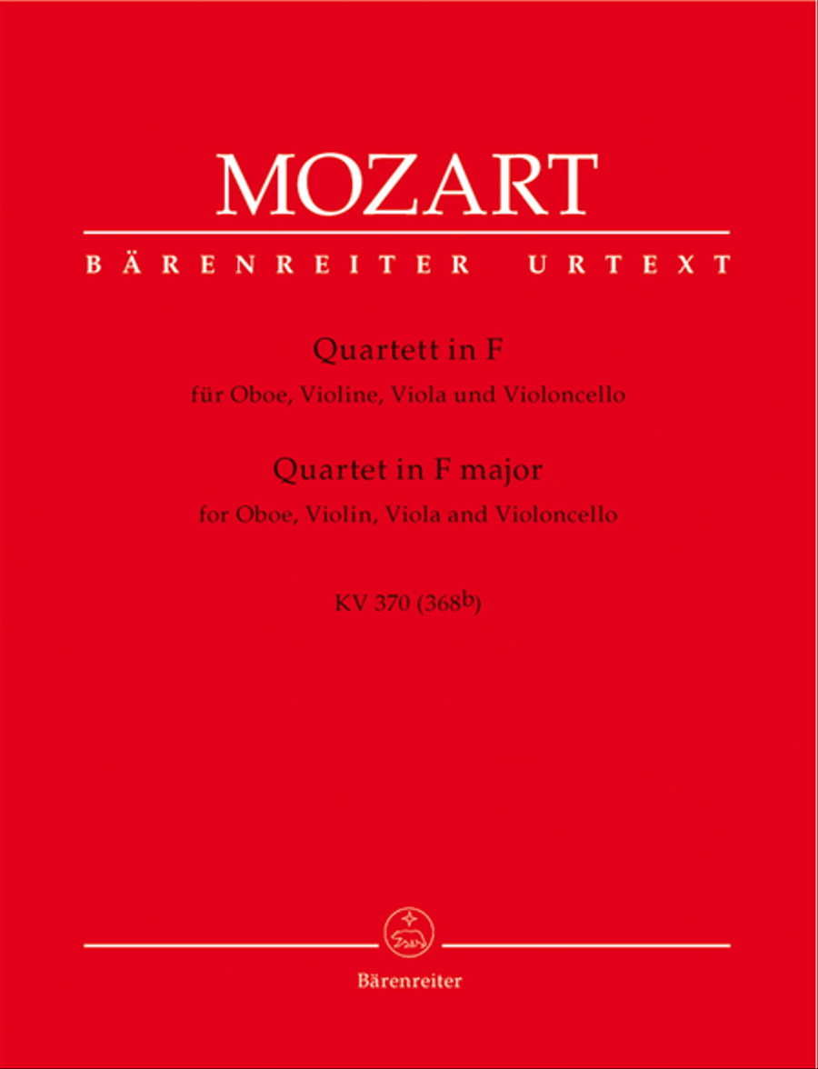 Oboe Quartet In F Major, K. 370 Oboe scores gallery preview page 1