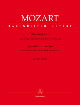 Book cover for Oboe Quartet In F Major, K. 370