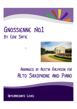 Gnossienne No.1 (Satie) - alto sax and piano with FREE BACKING TRACK