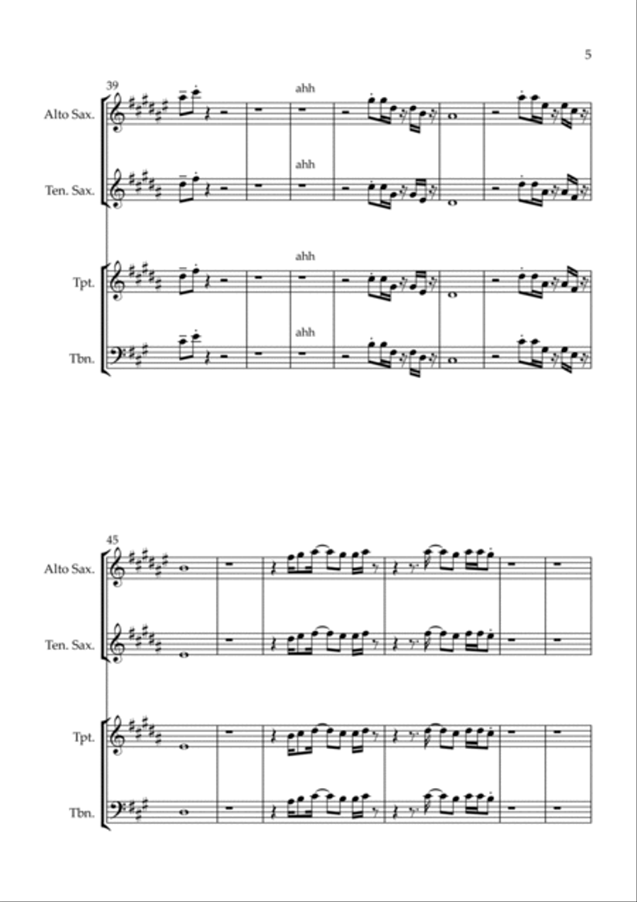 Natty Dread Tenor Saxophone scores gallery preview page 5