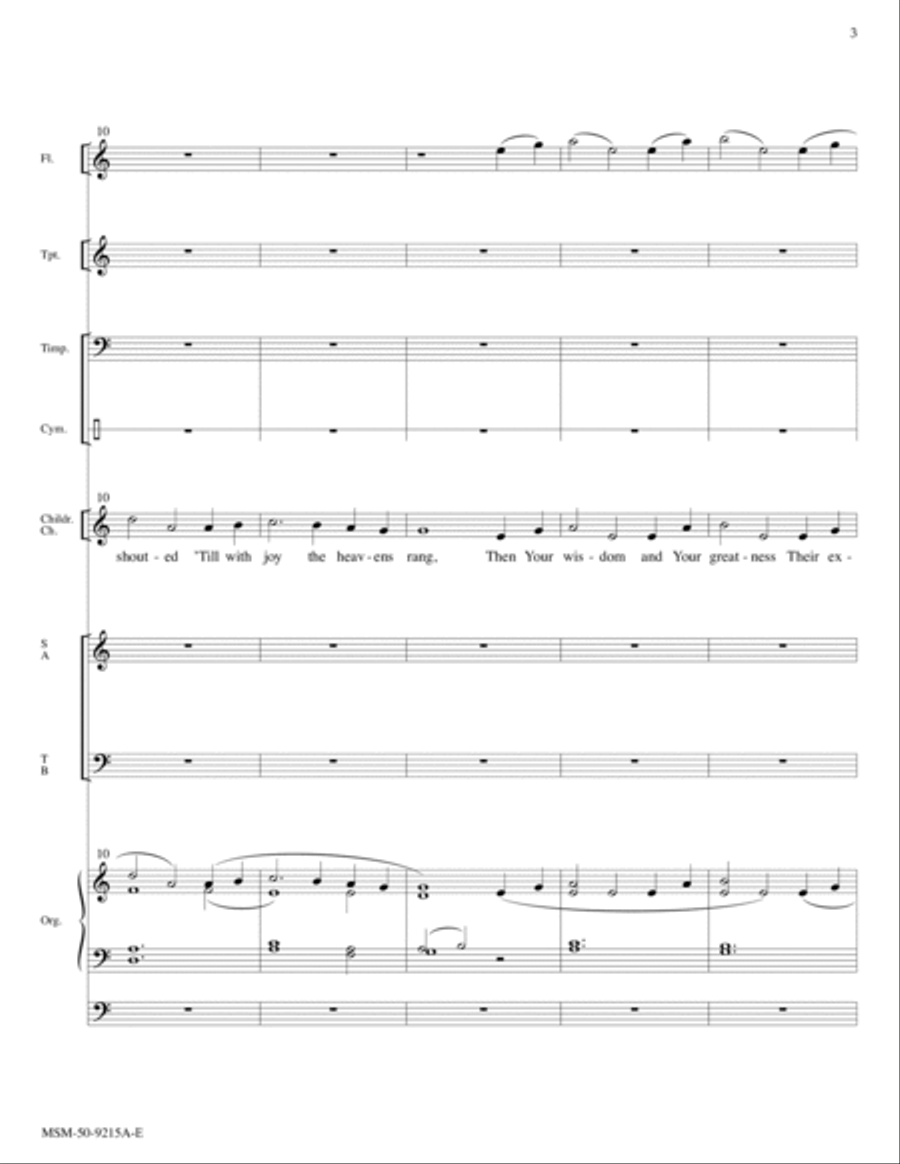 Lord, We Bring Our Gift of Music Choir scores gallery preview page 3