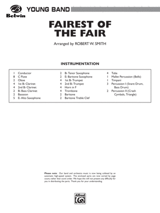 Book cover for The Fairest of the Fair: Score