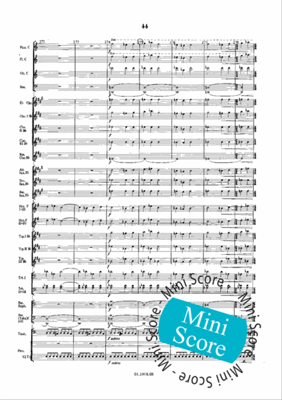Overture for an Imaginary Play Concert Band scores gallery preview page 48
