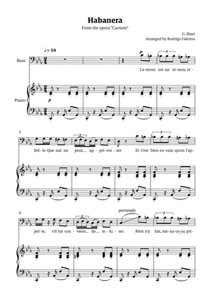Habanera (for bass - C minor/major)
