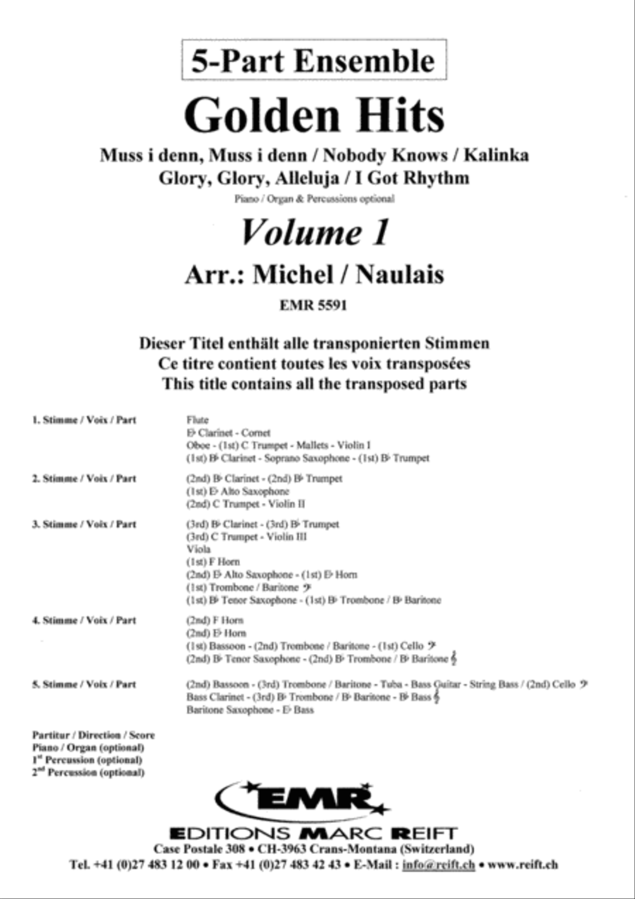 Golden Hits Volume 1 Golden Hits Volume 1 Concert Band scores gallery preview page 2