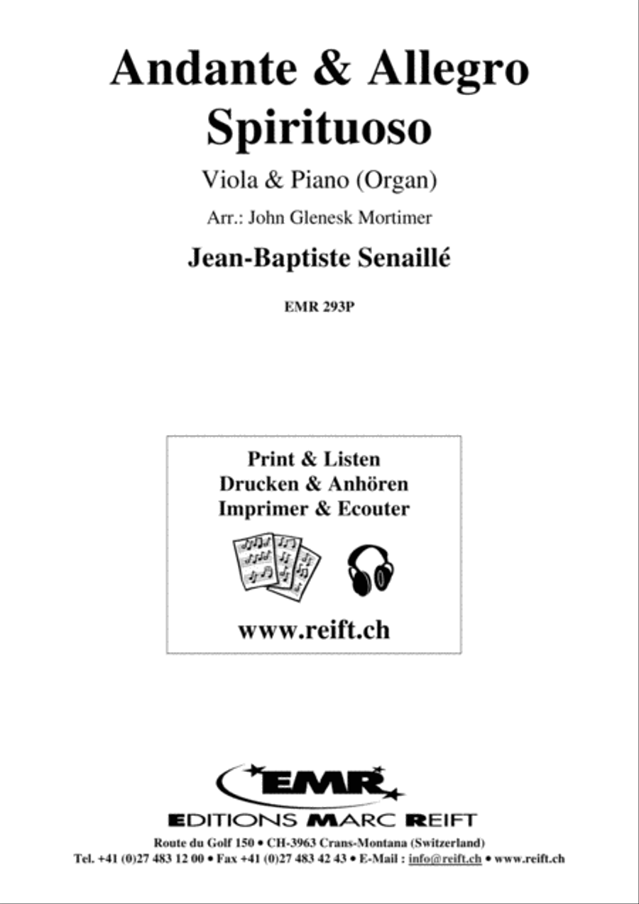 Andante & Allegro Spirituoso Viola scores gallery preview page 2
