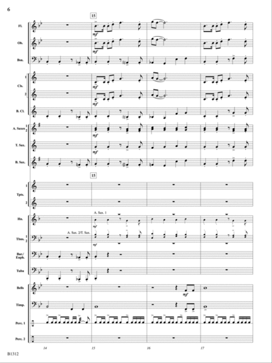 Grand Canyon Jubilee: Score Concert Band scores gallery preview page 6