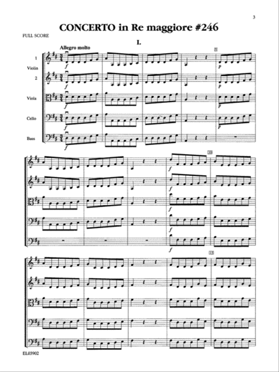 The Best of Antonio Vivaldi Concertos (For String Orchestra or String Quartet), Volume 1 String Orchestra scores gallery preview page 3