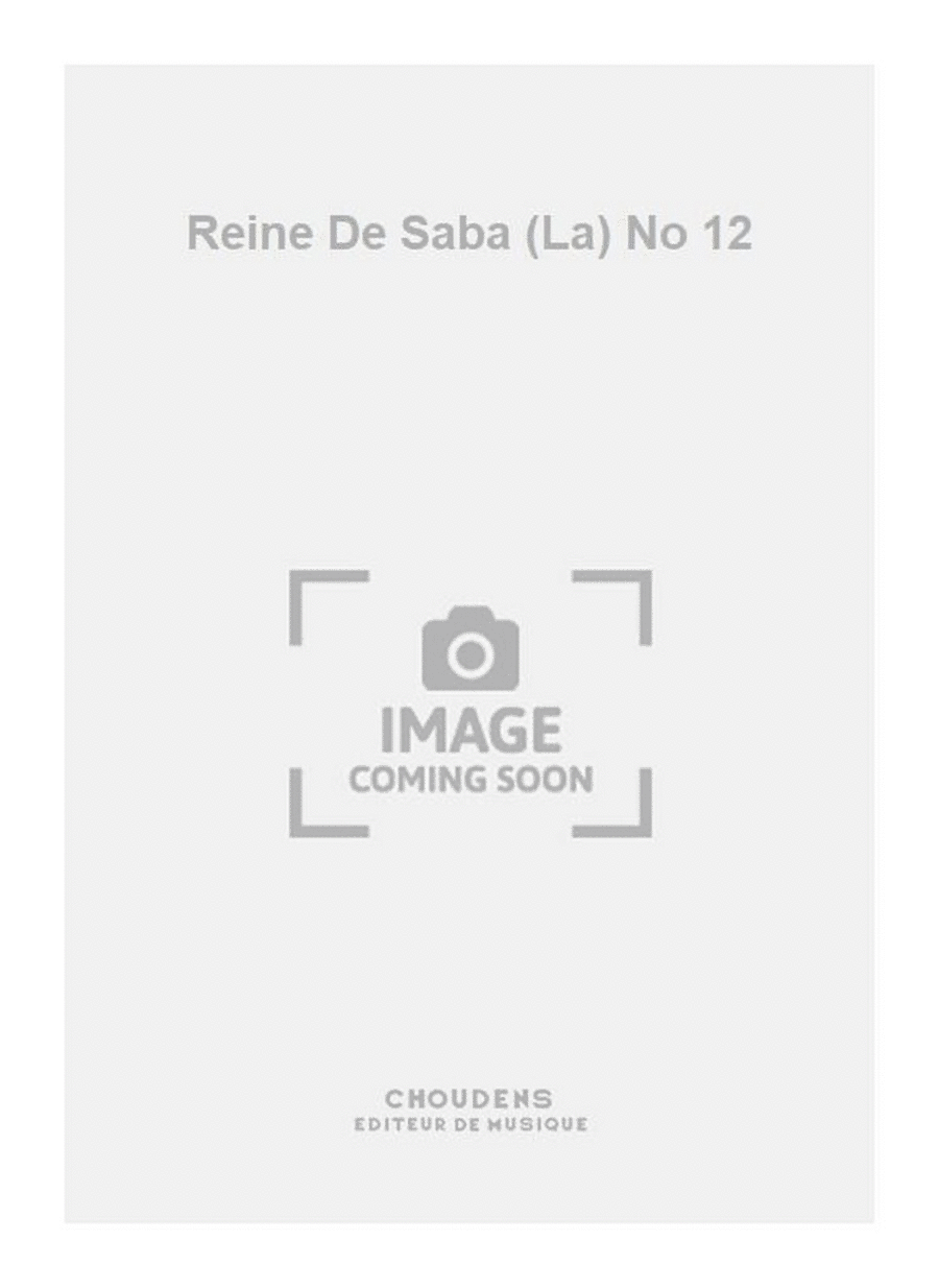 Reine De Saba (La) No 12 Tenor Voice scores gallery preview page 1