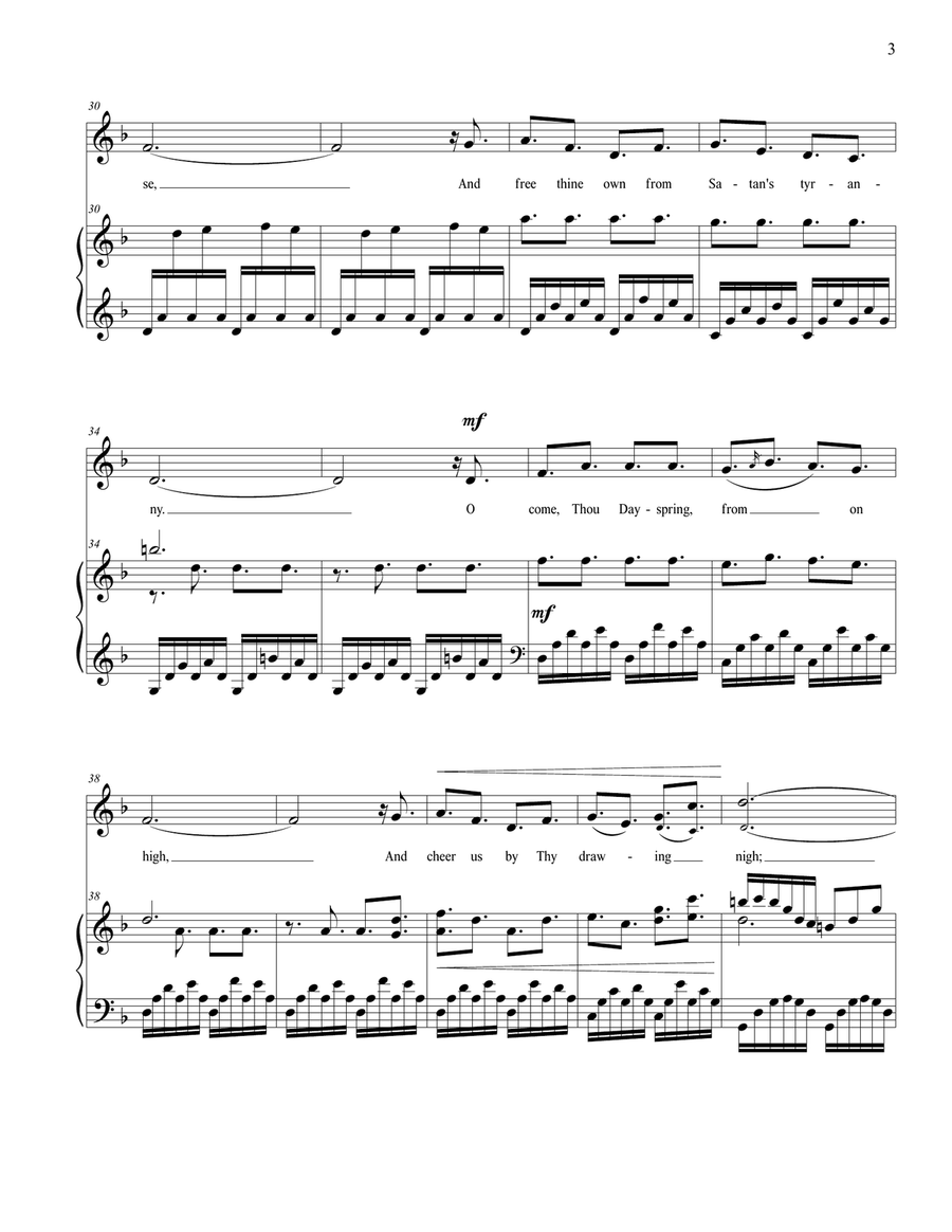 O Come, O Come, Emmanuel (Vocal Solo - Medium) Medium Voice scores gallery preview page 4