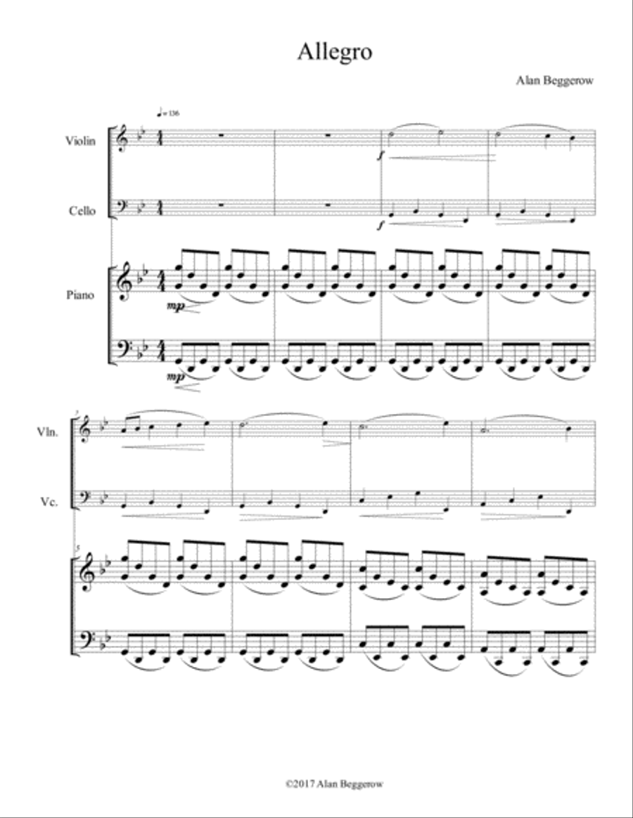 Piano Trio Piano Trio scores gallery preview page 2