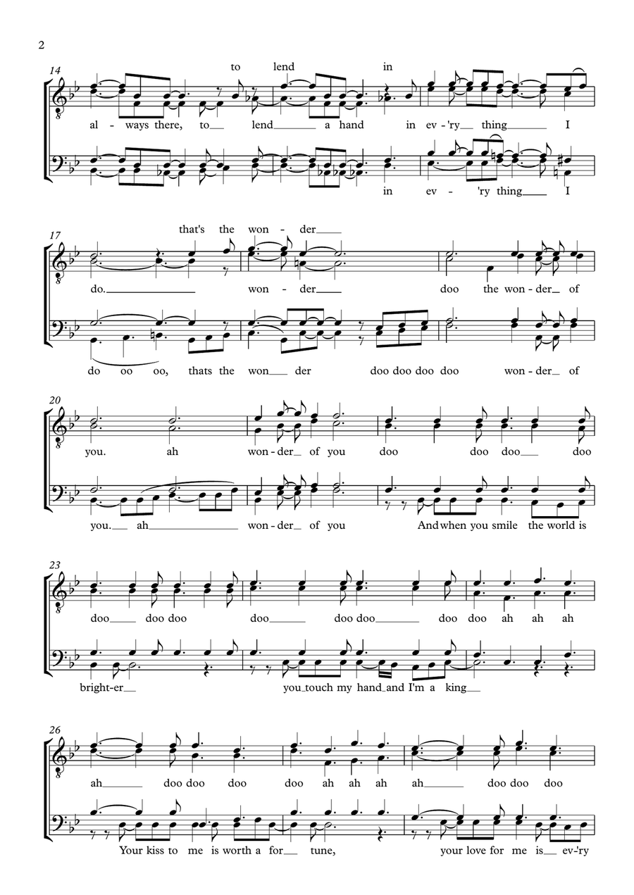 The Wonder Of You The Wonder Of You TTBB scores gallery preview page 2