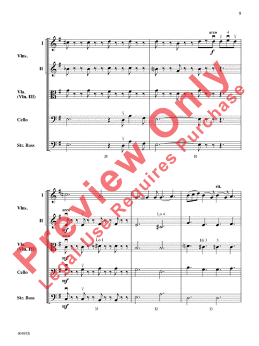 Christmas Toys on Parade String Orchestra scores gallery preview page 10