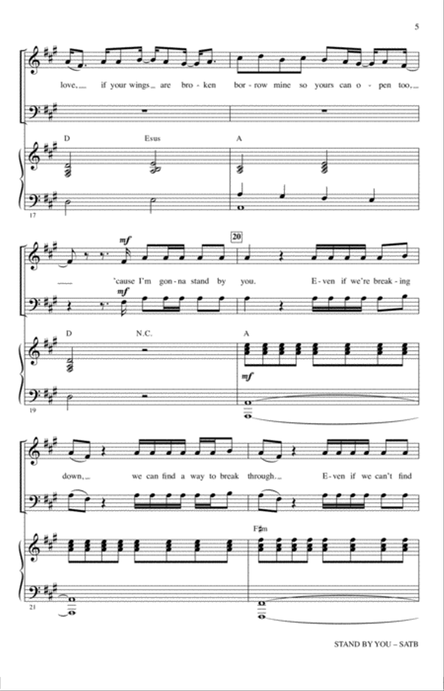 Stand By You Stand By You 4-Part scores gallery preview page 4