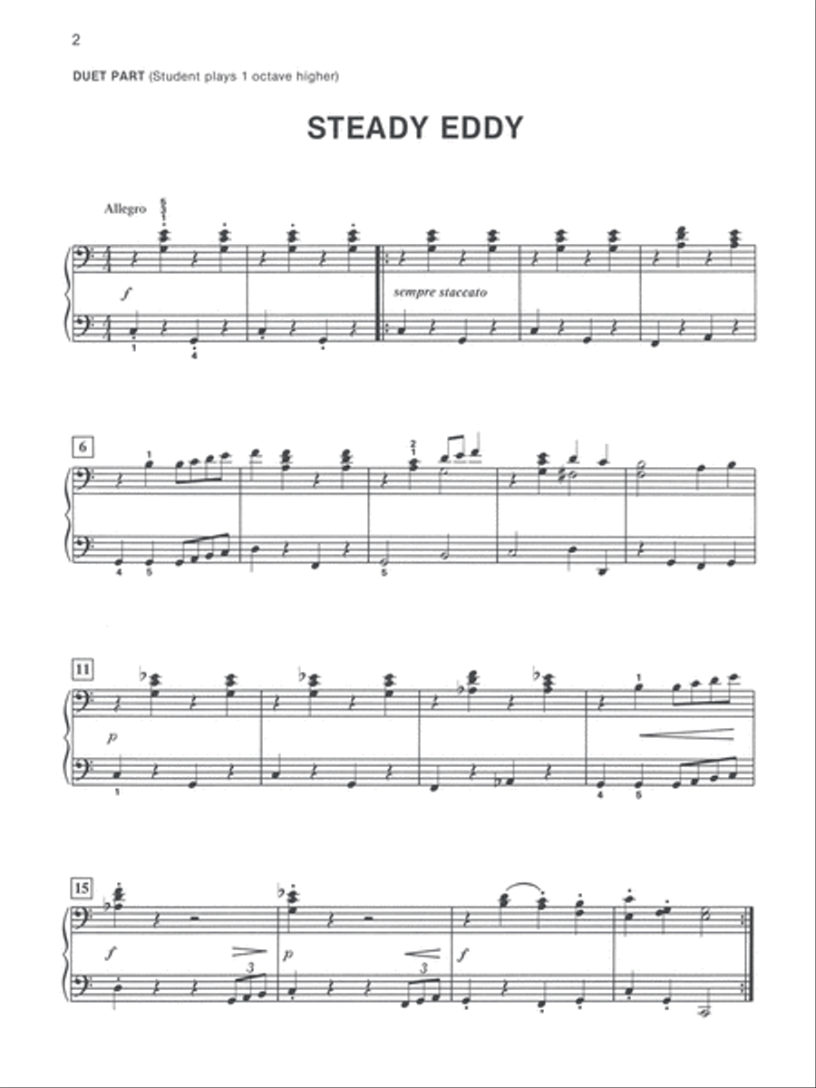 Alfred's Basic Piano Course Duet Book, Level 2 Piano Method scores gallery preview page 2