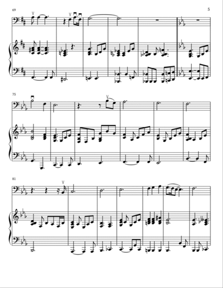 Can't Help Falling In Love Piano scores gallery preview page 5