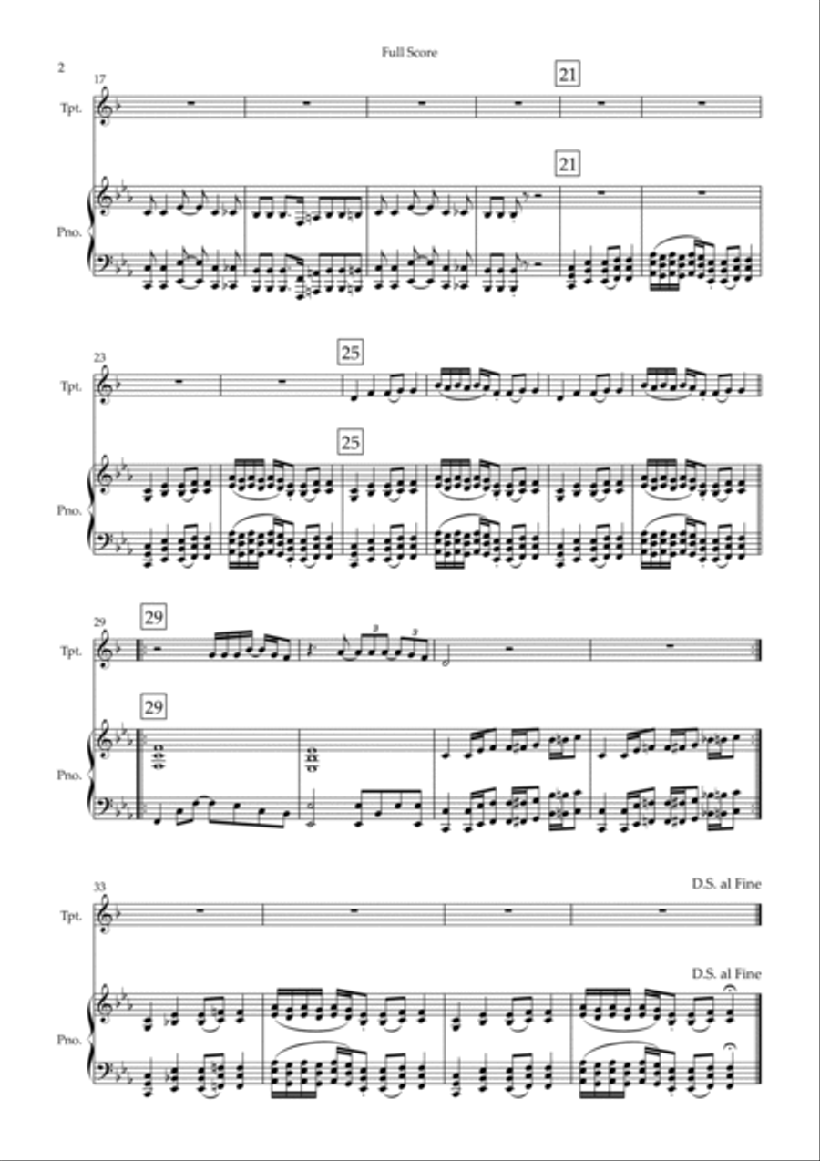 Iron Man Trumpet Solo scores gallery preview page 2