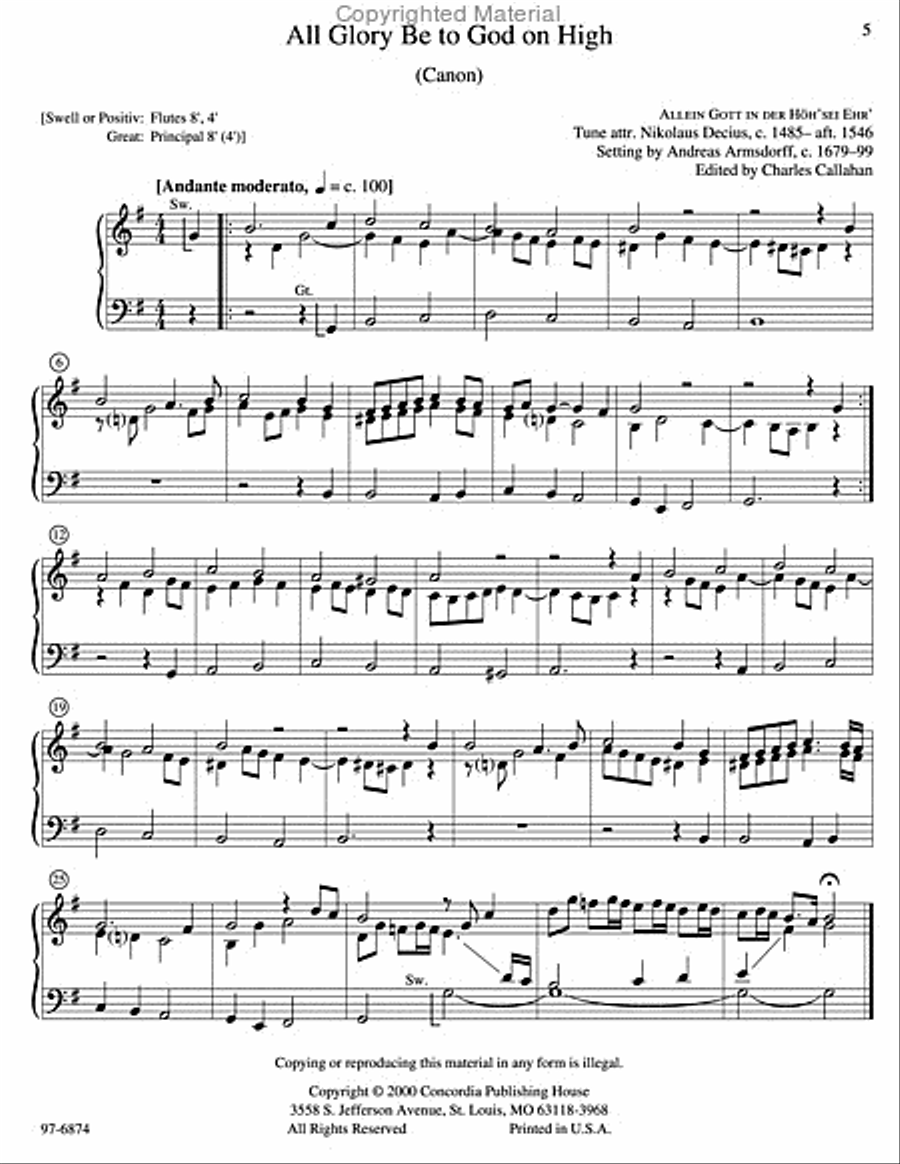 Chorale Preludes and Postludes for Manuals, Vol. 1 Organ scores gallery preview page 2