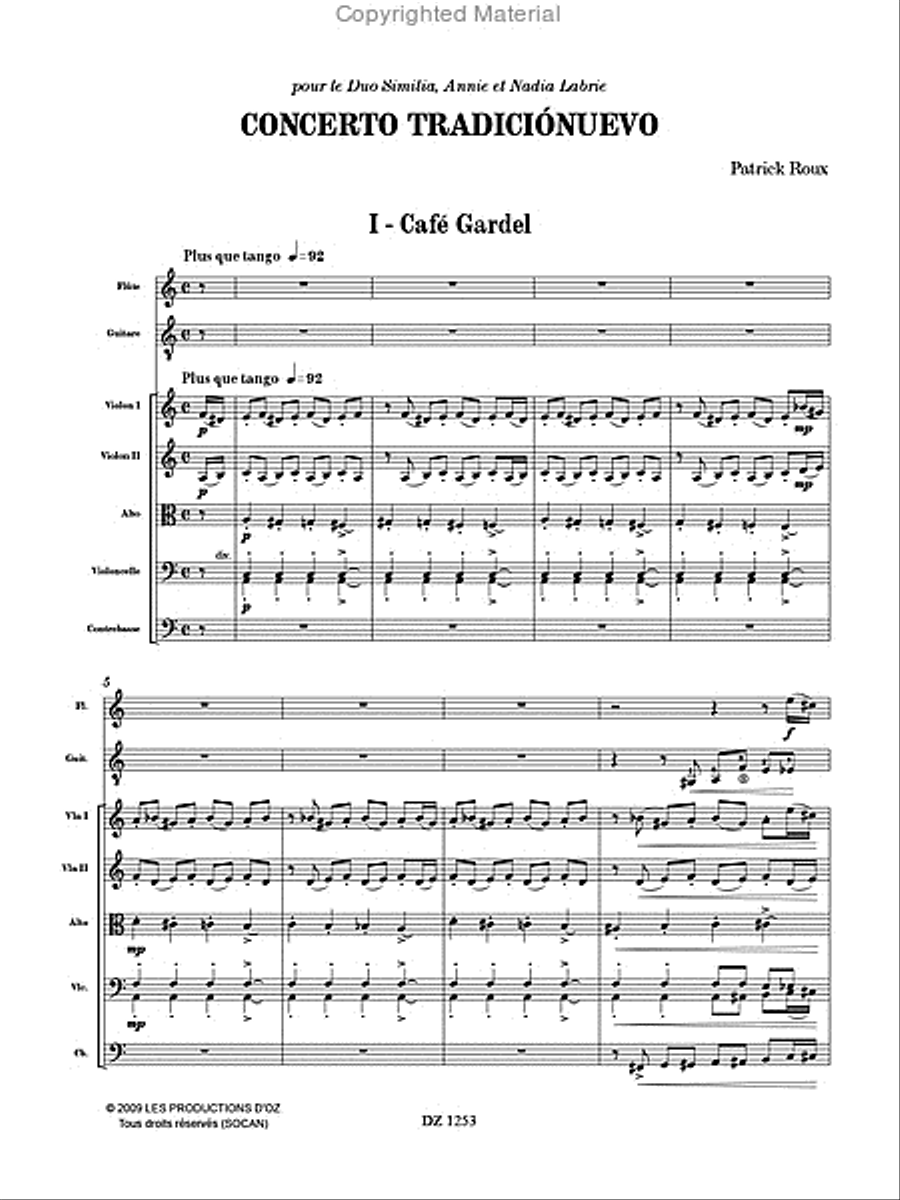 Concerto Tradiciónuevo (score, matériel - PDF) String Orchestra scores gallery preview page 2