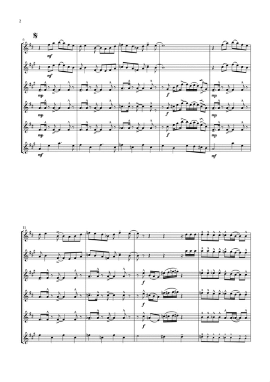 Sir Duke Woodwind Ensemble scores gallery preview page 2