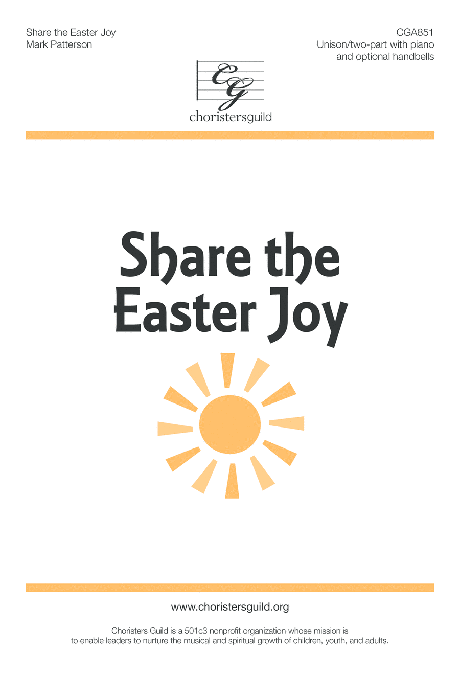 Share the Easter Joy Share the Easter Joy Choir scores gallery preview page 1