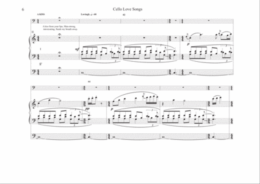 CELLO LOVE SONGS with ORGAN String Duet scores gallery preview page 6