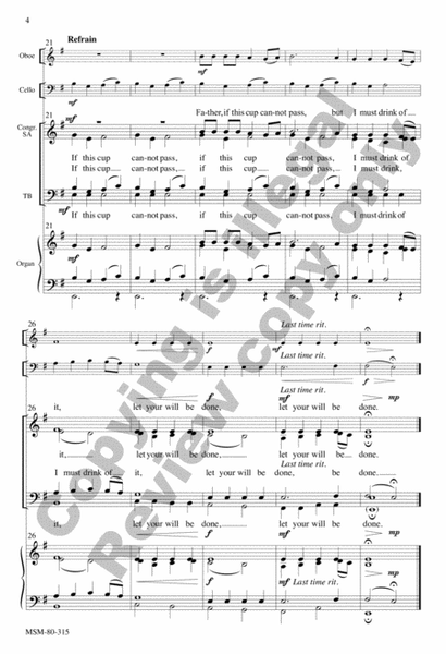 Father, if This Cup Cannot Pass: A Holy Week Meditation (Choral Score) image number null