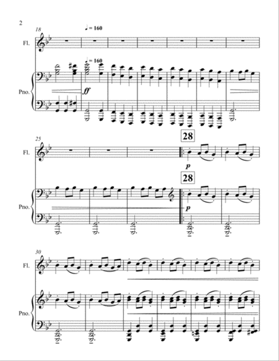 Carol of The Bells Woodwind Duet scores gallery preview page 2