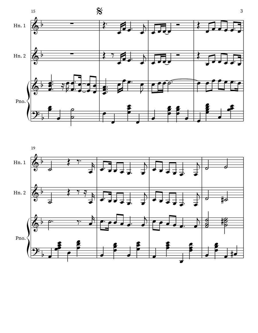 Nobody Loves Me Like You Do Brass Duet scores gallery preview page 3