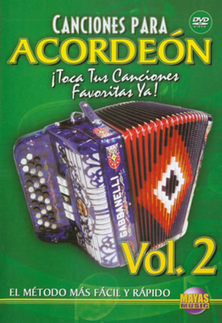Canciones para Acordeon Volume 2 (Spanish) - DVD