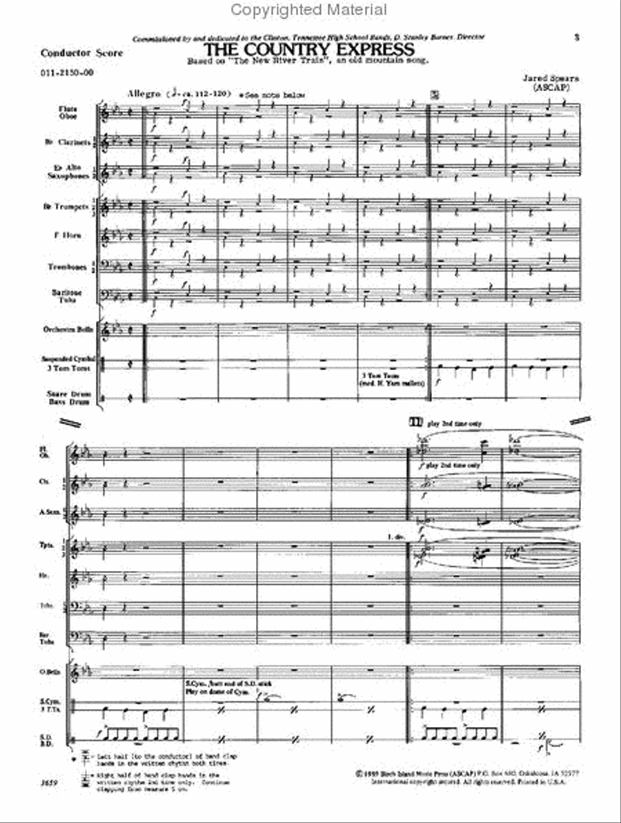 The Country Express Concert Band scores gallery preview page 2