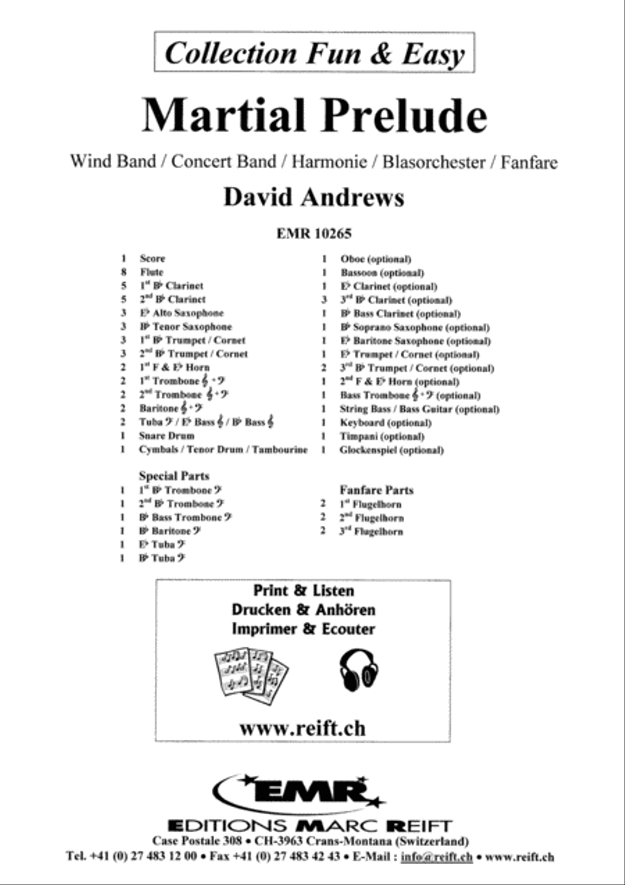 Martial Prelude Concert Band scores gallery preview page 2