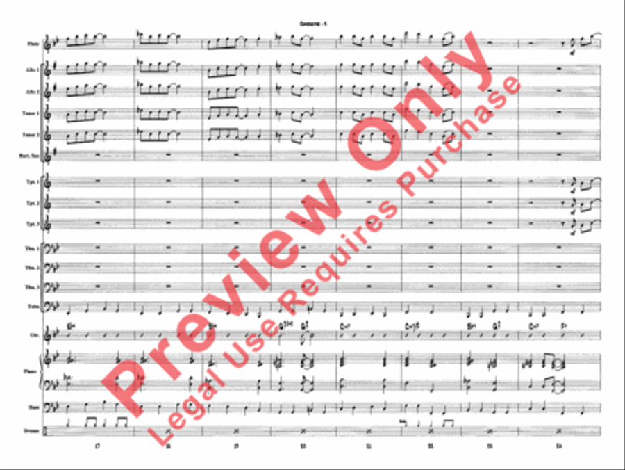 Ben's Blues Jazz Ensemble scores gallery preview page 5