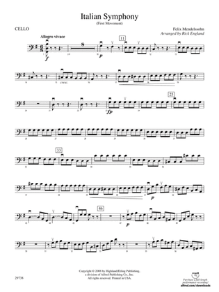 Italian Symphony (First Movement): Cello